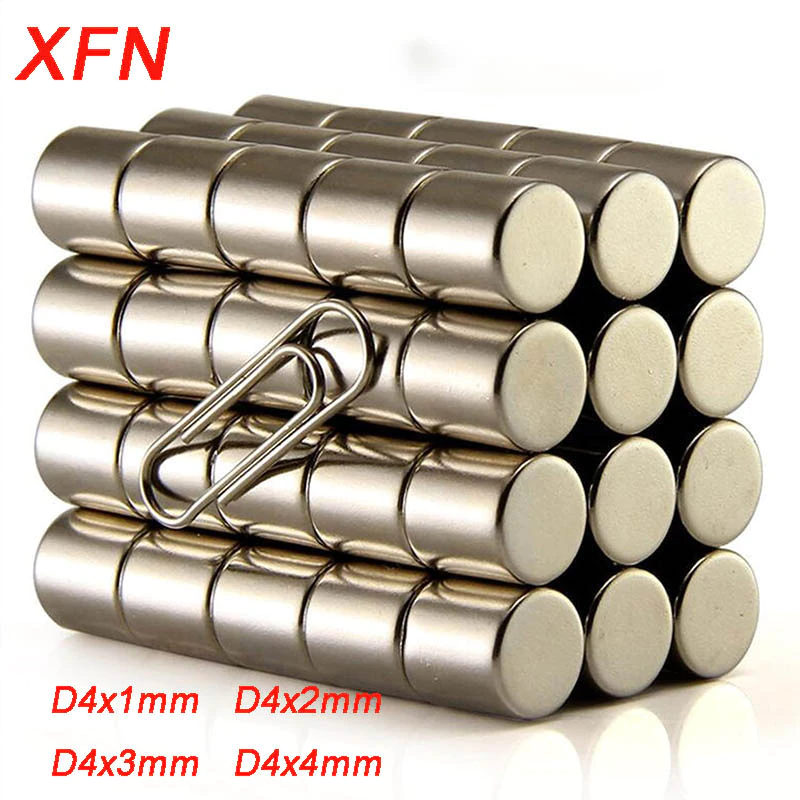 10 /20 /50pcs Small Strong Neodymium Magnet NdFeB Powerful Magnetic Rare Earth Round Magnet Searching Magnets 4×1 4×2 4×3 4x4mm