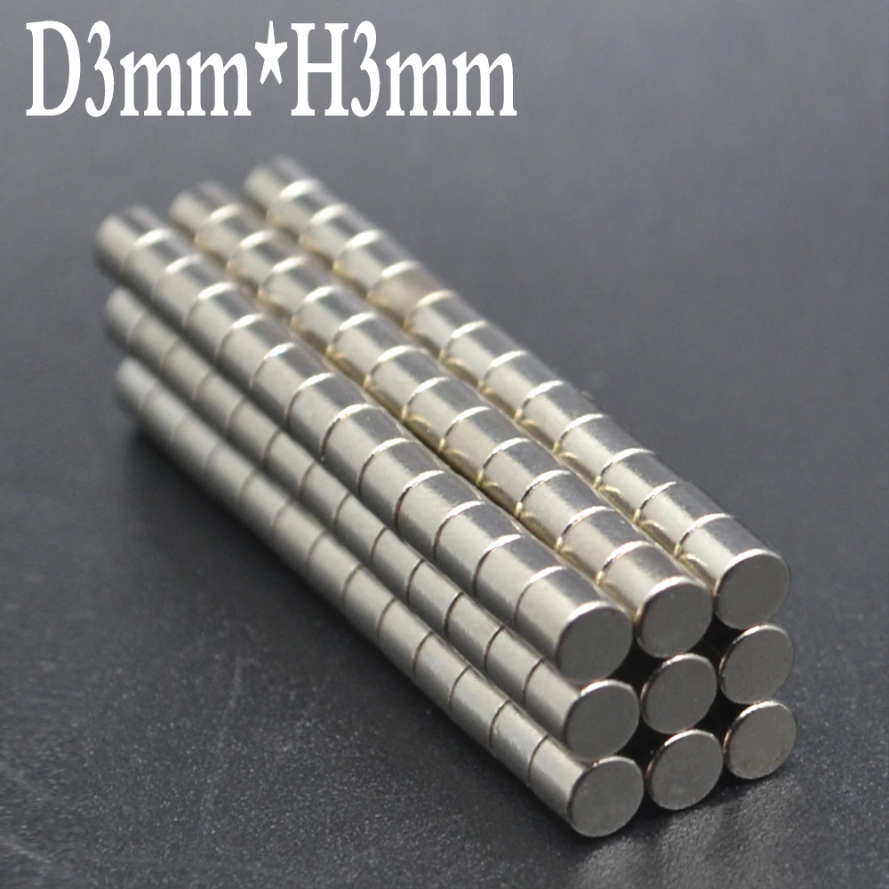 10~10000PCS 3×3 mm Search Minor disc Magnet 3mmX3mm Bulk Small Round Magnets 3x3mm Neodymium round N35 Strong Magnets 3*3 mm