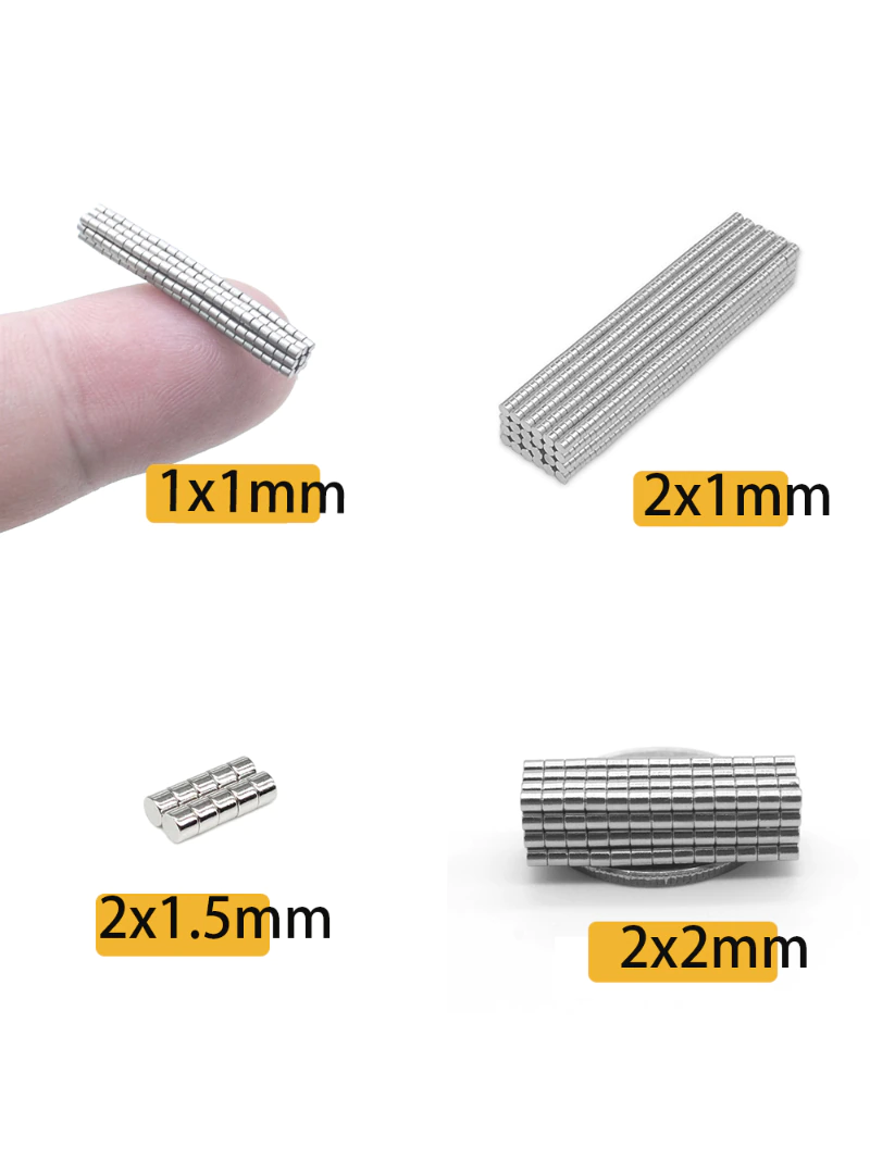 2000/3000/5000pcs 2X2 2x1mm 1×1 2×1.5mm Magnet Round N35 Superpowered Neodymium Magnets Search Magnetic Fridge DIY Aimant