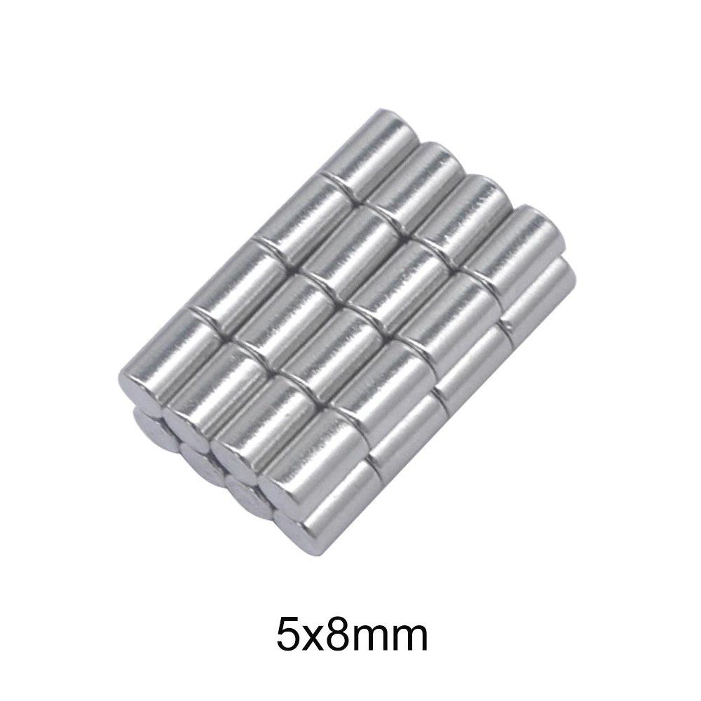 20/50/100/200/300PCS 5×8 Small Round Neodymium Magnets 5mm x 8mm Minor Search Magnet Strong 5x8mm Disc Permanent Magnets 5*8 N35 post thumbnail image