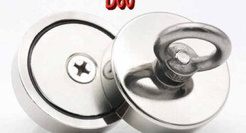 D60 Search Magnet Heavy Duty Rare Earth Strong Neodymium Fishing Magnet with Magnetic Rings Super Powerful Salvage Magnets