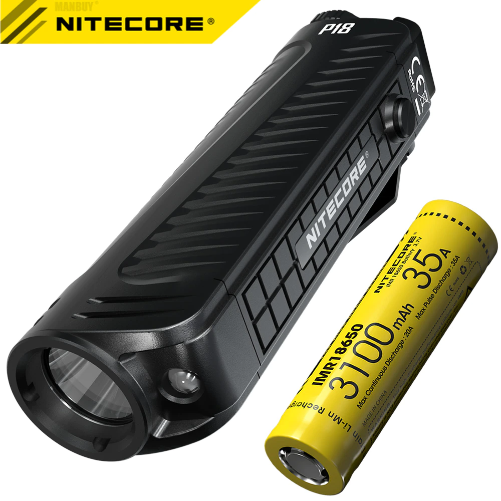 FREE Shipping NITECORE P18 1800LM CREE XHP35 HD LED White Red Light Gear Law Enforcement Search Outdoor Camping Flashlight Torch