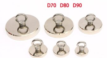 N50 Fishing Magnet Heavy Duty Strong Neodymium Magnets Fishing 20 25 32 36 42 48 55 60 70 80 90 with Ring Powerful Search Magnet