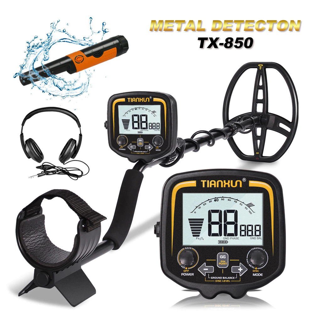 Professional TX-850 Metal Detector Underground Depth 2.5m Scanner Search Finder Detecting Treasure Hunter Pinpointer Waterproof post thumbnail image