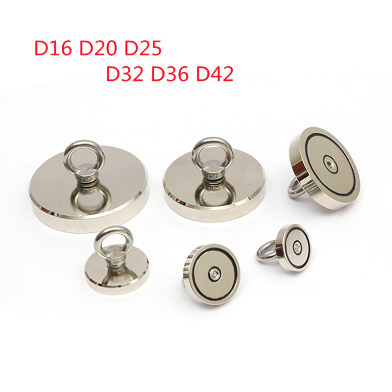 Strong Neodymium Magnet N35 Search Magnet  Fishing Magnetic Super Powerful Salvage Magnet with Ring D16 D20 D25 D32 D36 D42 post thumbnail image