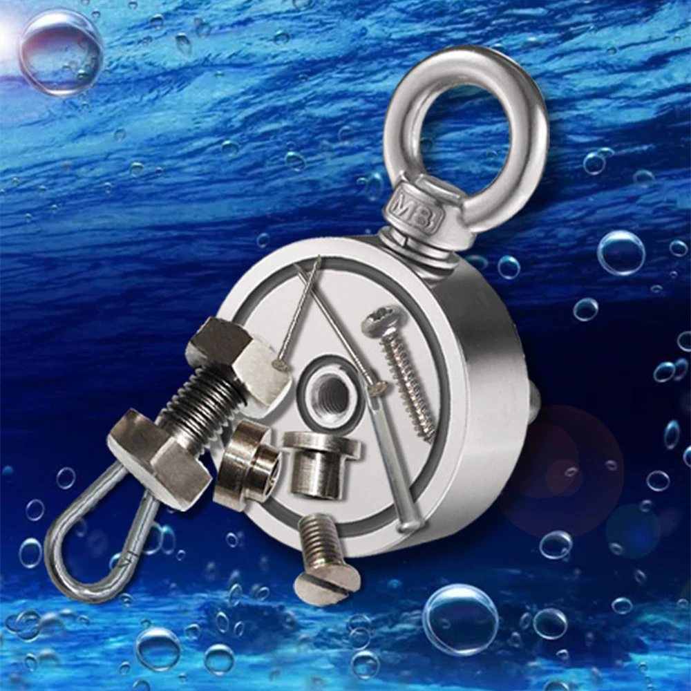 Super Search Neodymium Magnet Fishing Powerful Strong magnet Double Side Salvage hook Magnetic Cup Holder