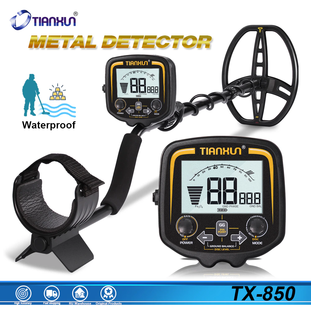 TIANXUN TX-850 Professional Metal Detector Underground Depth 2.5m Scanner Search Finder Gold Detector Treasure Hunter Pinpointer