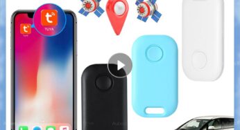 Tuya Mini Smart Tag GPS Anti-Lost Alarm Wireless Blue-tooth Compatible Tracker Phone 2-way Search Suitcase Key Pet Finder