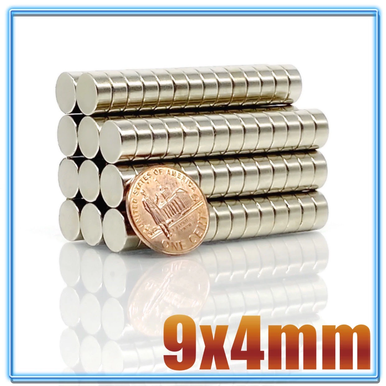 10-1000PCS 9*4 Circular Round Search Rare Earth Neodymium Magnet 9mm x 4mm Permanent magnet Strong 9×4 For Speaker post thumbnail image
