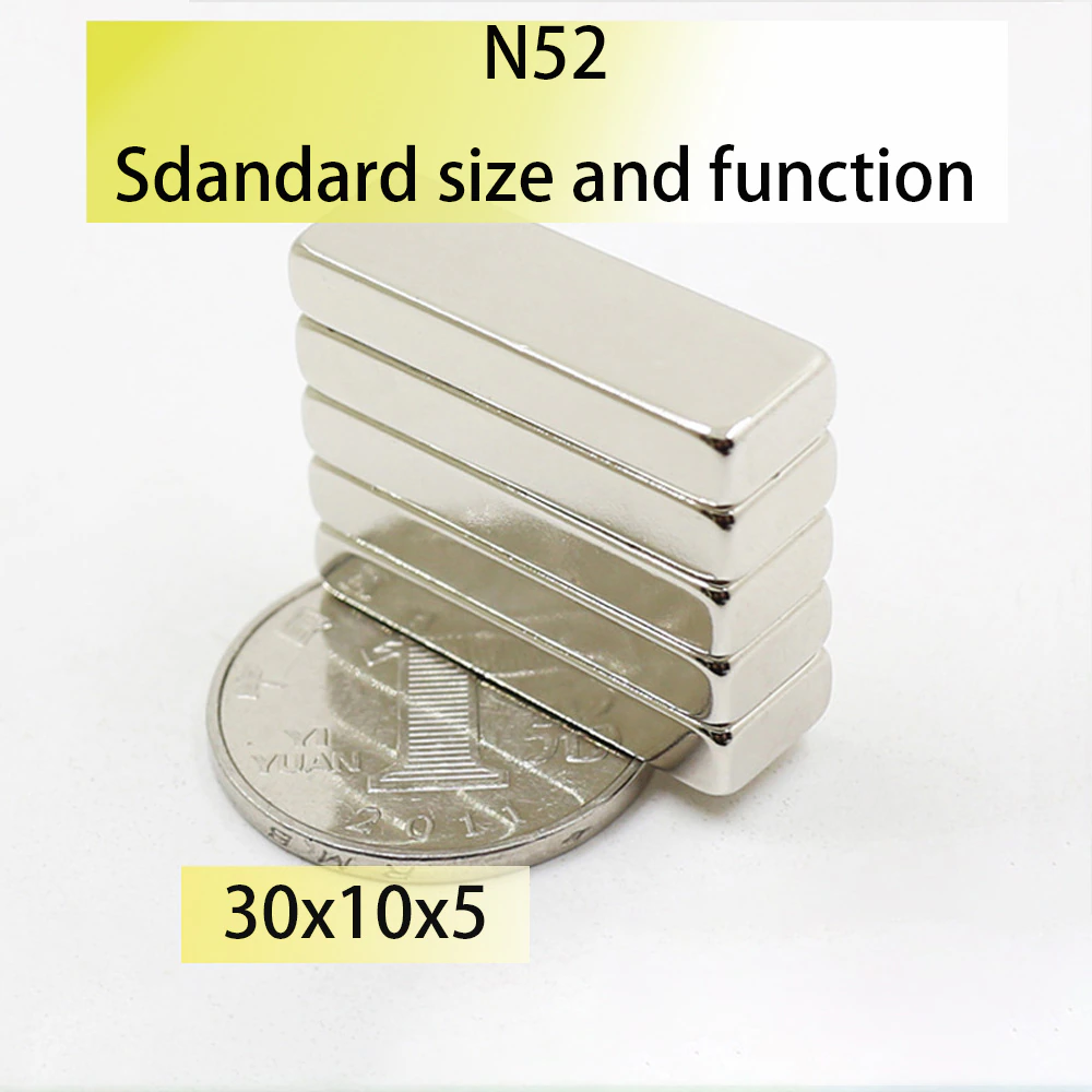 10/20/30Pcs 30x10x5mm  N52 NdFeB Block Neodymium 30x10mm Magnet Super Strong Permanent Magnetic Imane Bar 30×10 Search magnets post thumbnail image