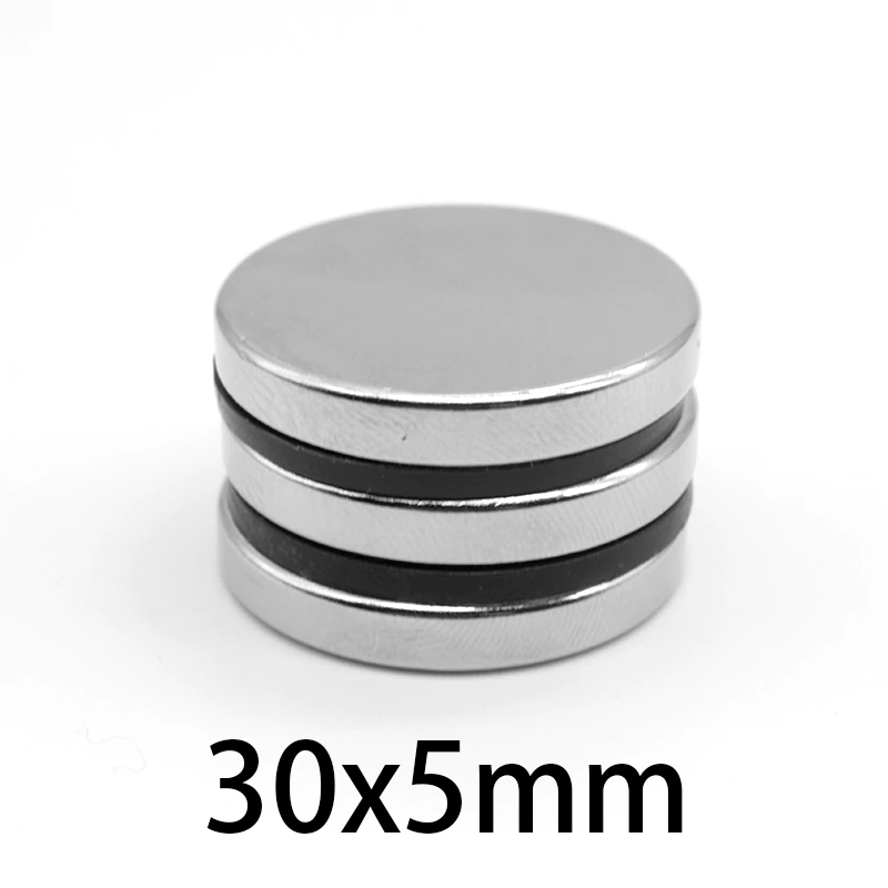 1/2/5/10/15PCS 30×5 mm Disc Rare Earth Neodymium Magnet N35 Strong Permanent Magnets 30x5mm Bulk Round Search Magnet 30*5 mm post thumbnail image