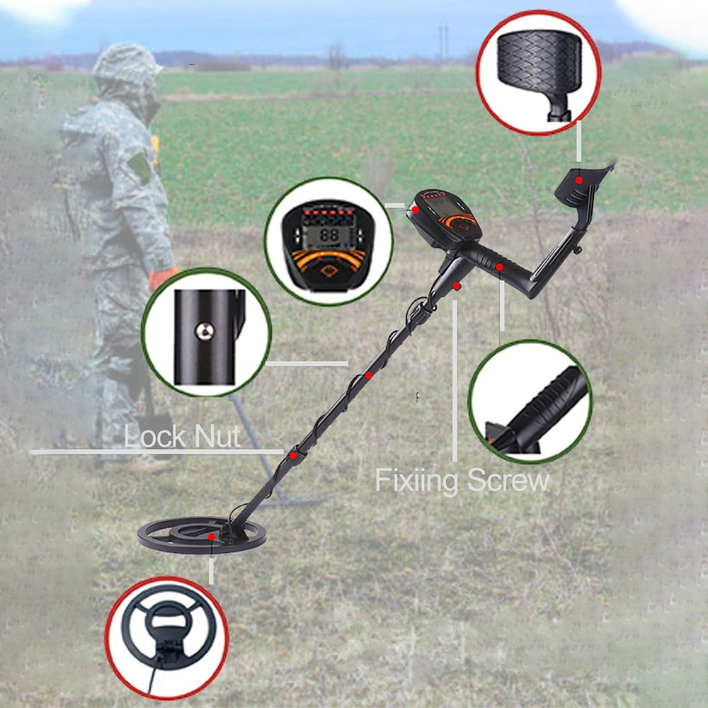 MD-810 Metal Detector Underground Professional Depth Search Finder Gold Detector Treasure Hunter Detecting Pinpoint Waterproof