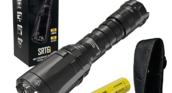 2023 NITECORE SRT6i Tactical Flashlight 2100LM Magnetron Rechargeable Torch Lighter with 21700 Battery for Patrol Search Camping