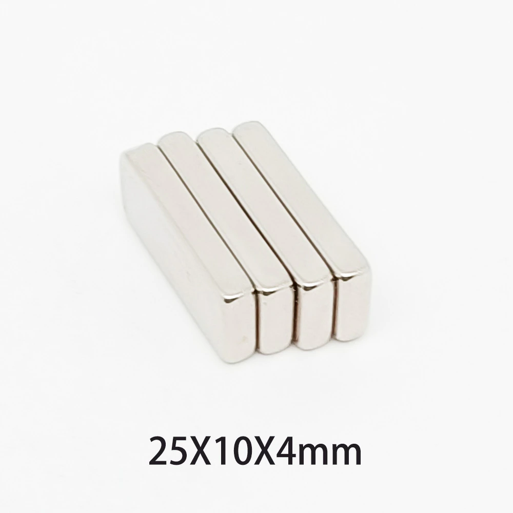 2/5/10/20/30/50PCS 25X10X4mm Block Search Magnet N35 Rare Earth Neodymium Magnet Sheet 25x10x4 Permanent NdFeB Magnet 25*10*4 mm
