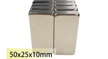 50x25x8mm 50x25x10 Rectangle Square Neodymium Bar 50×25 Block Strong Magnets Rare Earth Magnet Search Magnetic Bar for Toy Glass