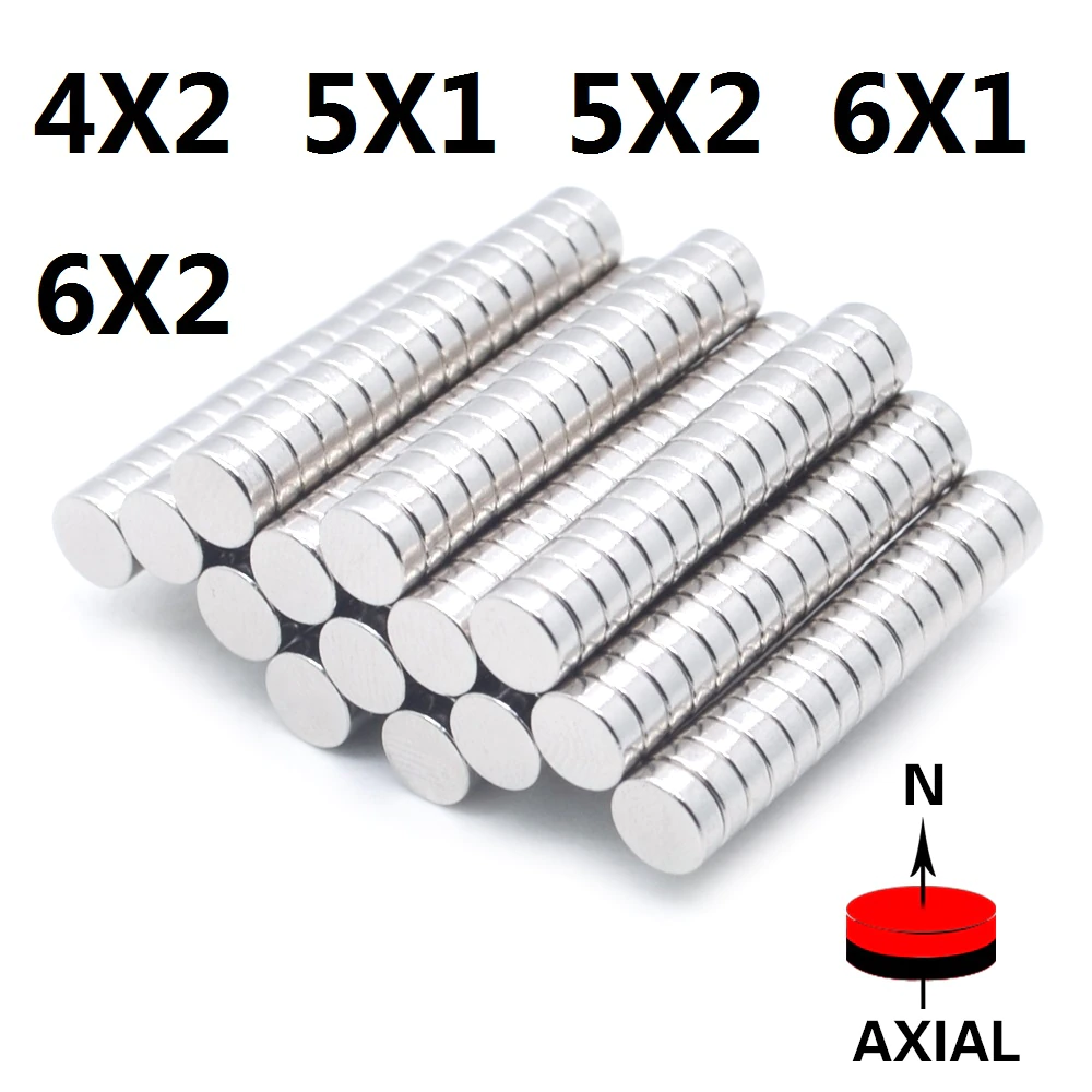 5/20/40/80Pcs 5×2 6×1 6×2 4×2 5×1 Neodymium Magnet NdFeB Round Super Powerful Strong Permanent Magnetic imanes Disc 4×1 5×3 NEW