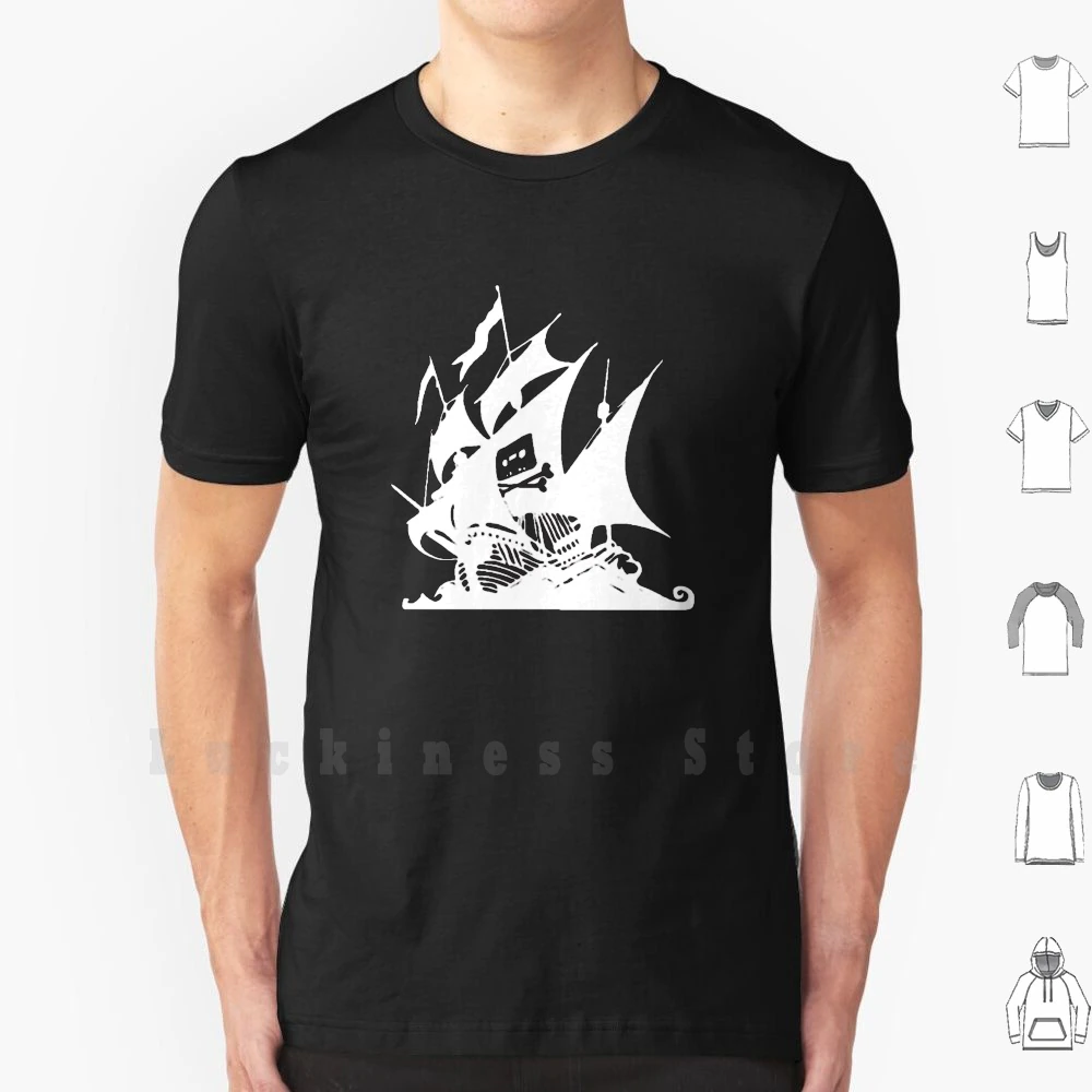 A Pirate's Life… T Shirt DIY 100% Cotton 6xl Pirate Bay Ship Search Waves Music Song Share Crossbones Tape Download Tpb