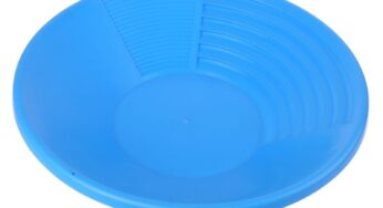 Blue Plastic Gold Mining Pan for w/ Two Types Riffles Mining/Prospecting River Tool Gold Washing Pan Min Search Bowl