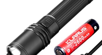 KLARUS A1 PRO Tactical Flashlight USB-C Fast Charging Output 1300 Lumens Beam Throw 230 meter Search Rescue Torch 18650 battery