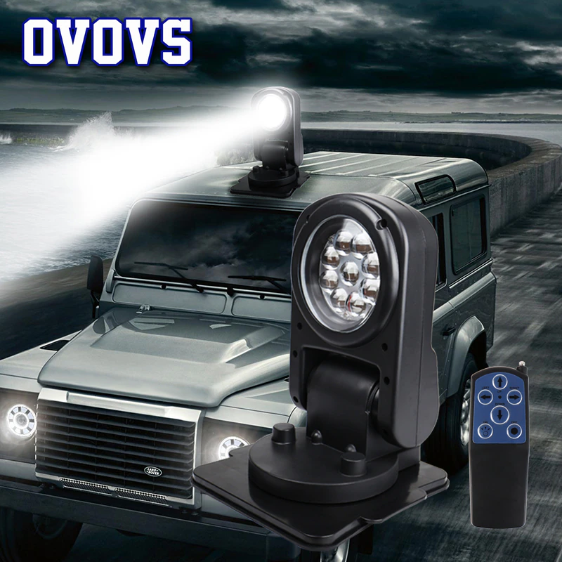 LED Search Light 360 Degree With WIreless Controll 4D Foldable Spotlight for Boats Car Hunting Off Road