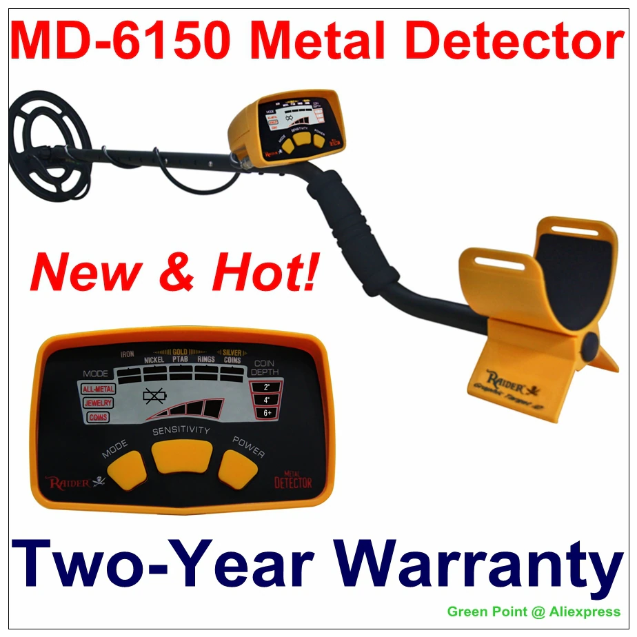 MD-6150 Professional Underground Metal Detectors Gold Digger Portable Treasure Hunter With LCD Display Searching Equipment Tools