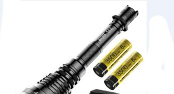 NITECORE MH40GTR Tactical Flashlight LED 1200LM Rechargeable Searchlight Hunting Search Torch Outdoor Lighting With 2pc NL1835HP