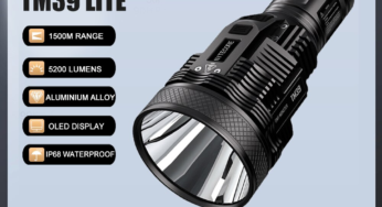 Nitecore-linterna LED recargable TM39 Lite, 5200 lúmenes, 1500M, potente, brillante, de largo alcance, para búsqueda, caza, senderismo