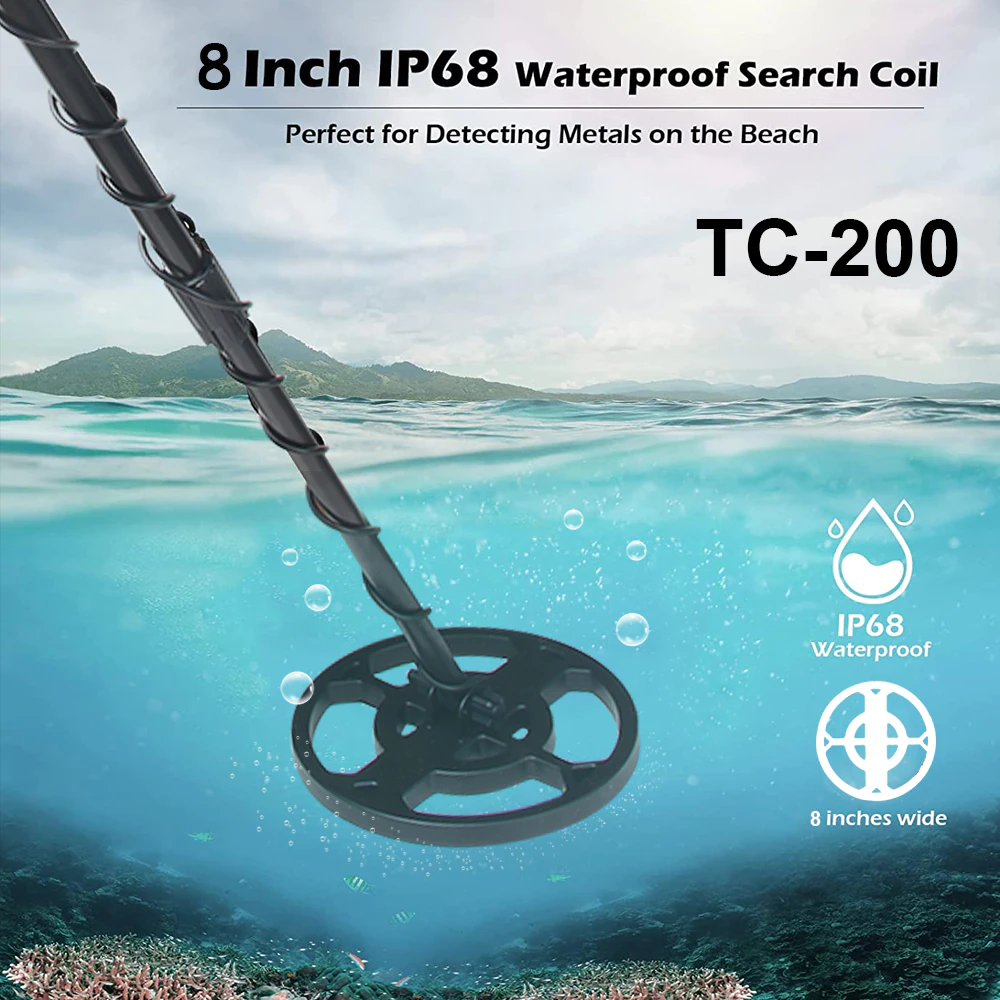 Professional Metal Detector Search Coil Detecting Coils for Tanxunzhe TC-200 8 inch Waterproof 6.6KHZ Metal Detector Accessories post thumbnail image
