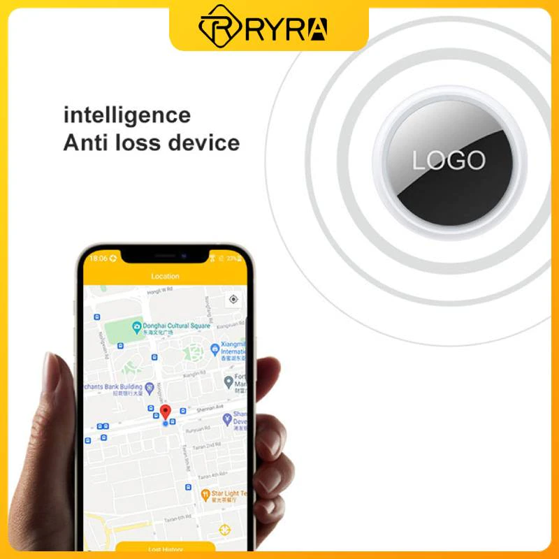 RYRA Mini Portable Airtags GPS Tracker Smart Finder Key Search Children Pet Anti Lost Alarm For Apple Airtag Anti-Lost Alarm