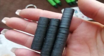 Super Strong Magnet 16x4mm Round Black Magnet Fridge Ferrite Magnetic Permanent Search Magnet 8mm 10mm 12mm 15mm 16mm imanes