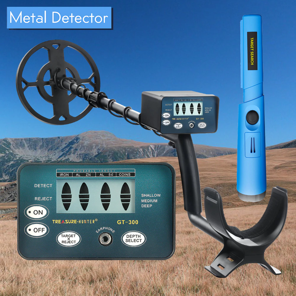 Underground Metal Detector Professional for Treasure Search Handheld High Sensitive Adjustable Tracker Gold Detector De Metais