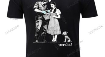 man Fashion brand summer t shirt Banksy Dorothy From Oz Wizard Stop And Search Mens Ladies men cotton casual tee shirt tops