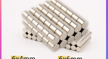 100/200/500pcs 6x4mm 6x5mm 6x6mm 6x7mm Round N35 Super Powerful Neodymium 6*4mm Magnets Fridge Search Magnetic Nickle Coating