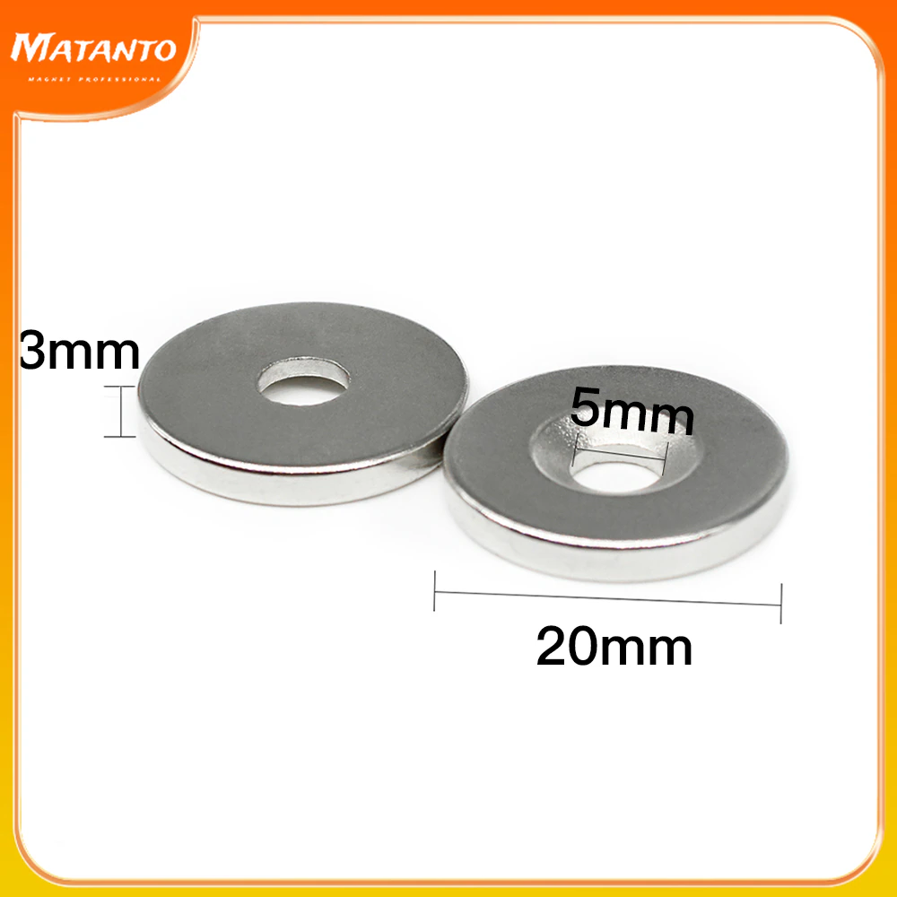 2/5/10/15/20/50PCS 20×3-5 Countersunk Round Search Magnet 20*3 With Hole 5mm Disc Permanent Neodymium Magnet 20×3-5mm 20*3-5