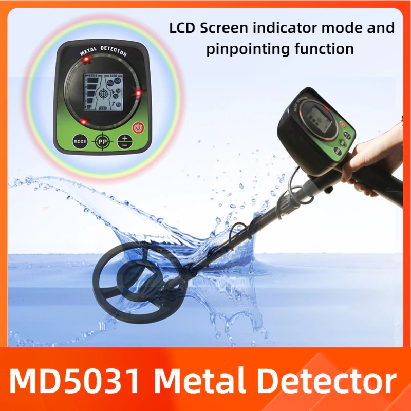 Metal Detector Professional Underground Gold Scanner Depth MD5031 Treasure Hunter Finder With Waterproof Search Coil LCD Display
