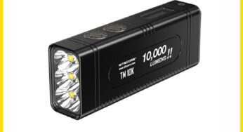 NITECORE TM10K 10000Lumens Rechargeable LED Flshlight Aero-grade aluminum body Built-in 21700 Battery