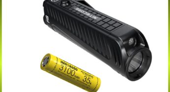 NITECORE Tactical Flashlight P18 1800Lumens Utilizes a CREE XHP35 HD LED Dual Light Source With 3100mAh Battery Camping Torch