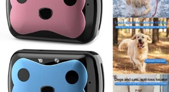 Pet Dog Cat GPS Tracker 4G- Locator with One-Key Search Feeding Reminder Sound Light Reminder Electronic Fence Function