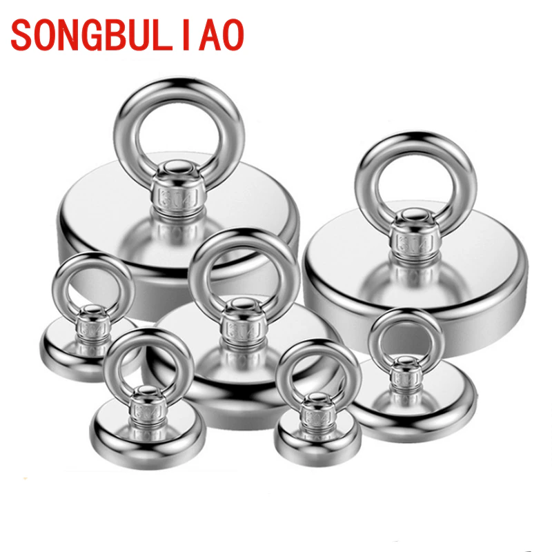 Search Magnet Strong Neodymium Magnets Fishing Magnetic Rings Super Powerful Salvage Magnets D16 D20 D25 D32 D36 D42