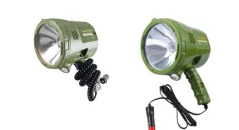 Searchlight Zoomable Portable Night Hiking Caving Work Repair Climbing Handheld Search Light Flashlight Lamp Type 1