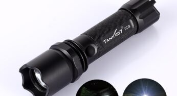 TANK007 High Power LED Flashlight Outdoor Hiking Searching Self Defense USB Rechargeable Guard Torch Light Lamp for Police