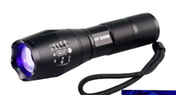 TOPCOM 365nm 395nm High Power UV Led Flashilight Zoom Fluorescent Blacklight Ultraviolet Flash Lamp Light Torches For Detection