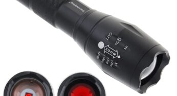 SecurityIng 940nm IR Flashlight Zoomable Infrared LED Light Torch Night Vision Hunting Flashlight Adjustable Focal Length