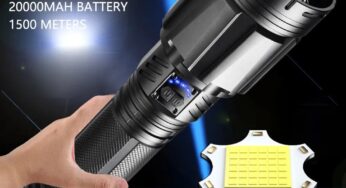 XHP360 Super Bright LED Flashlight Rechargeable Tactical Torch Long Range Zoom Outdoor Emergency Camping Lantern 18650 Battery